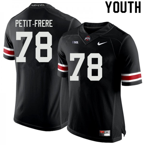 Ohio State Buckeyes #78 Nicholas Petit-Frere Youth Alumni Jersey Black